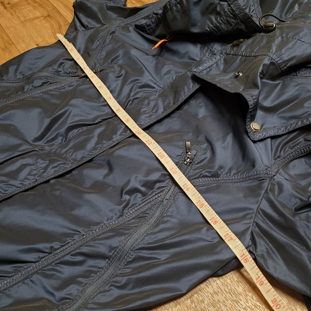 Retail $640.00 P.J.S. Parajumpers Women's Blue Hooded Parka Jacket Size M - Picture 9 of 12